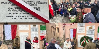 W Suio odsłonięto tablicę, honorującą polskich żołnierzy poległych w bitwie pierwszej bitwie o Monte Cassino